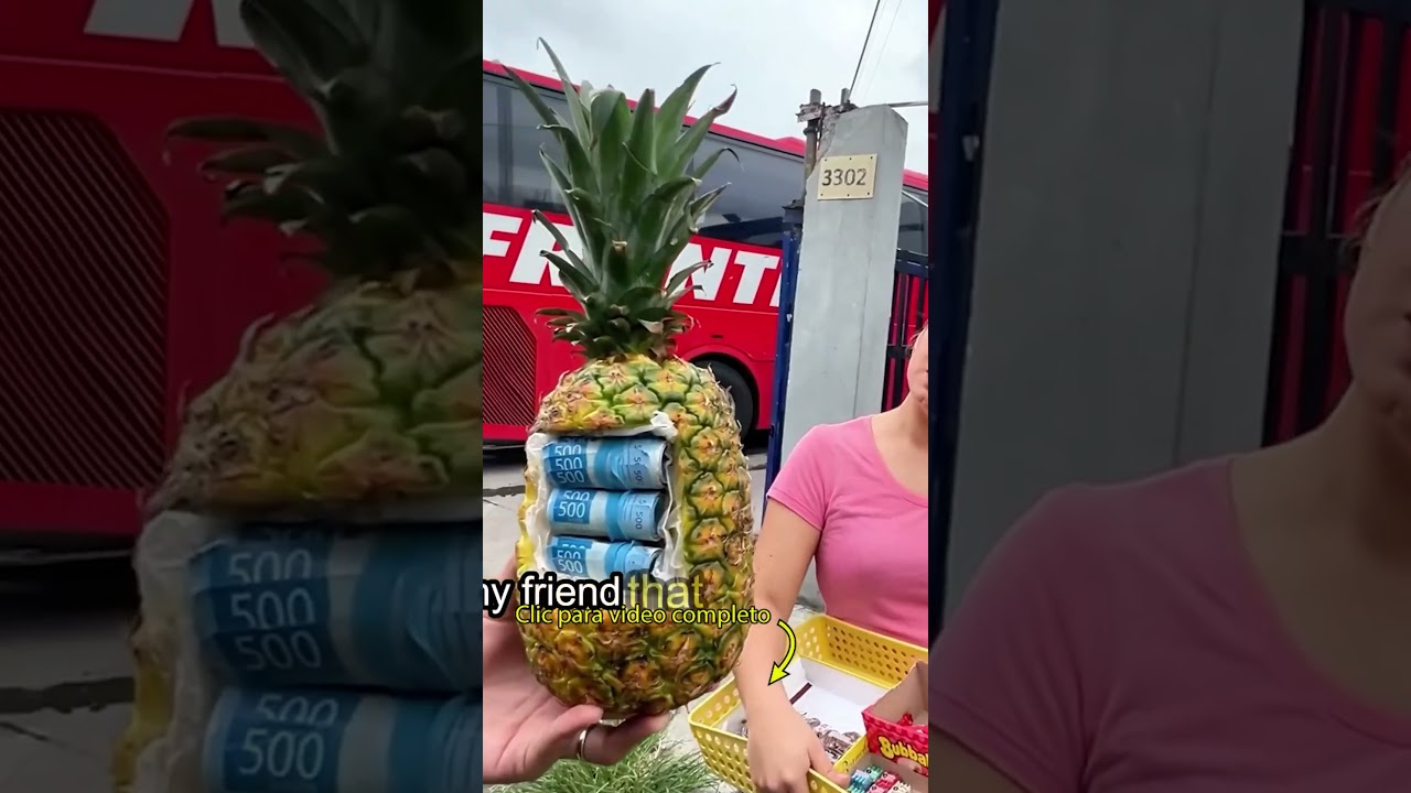 I gave a pineapple full of bills to a single mother to save her baby 😭 Her reaction made us cry